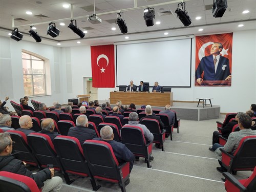 2023 yılı ilk Muhtarlar Toplantısı Kaymakamımız Dr. Adem Uslu başkanlığında, Merkezefendi Hükümet Konağı Konferans Salonunda düzenlendi.